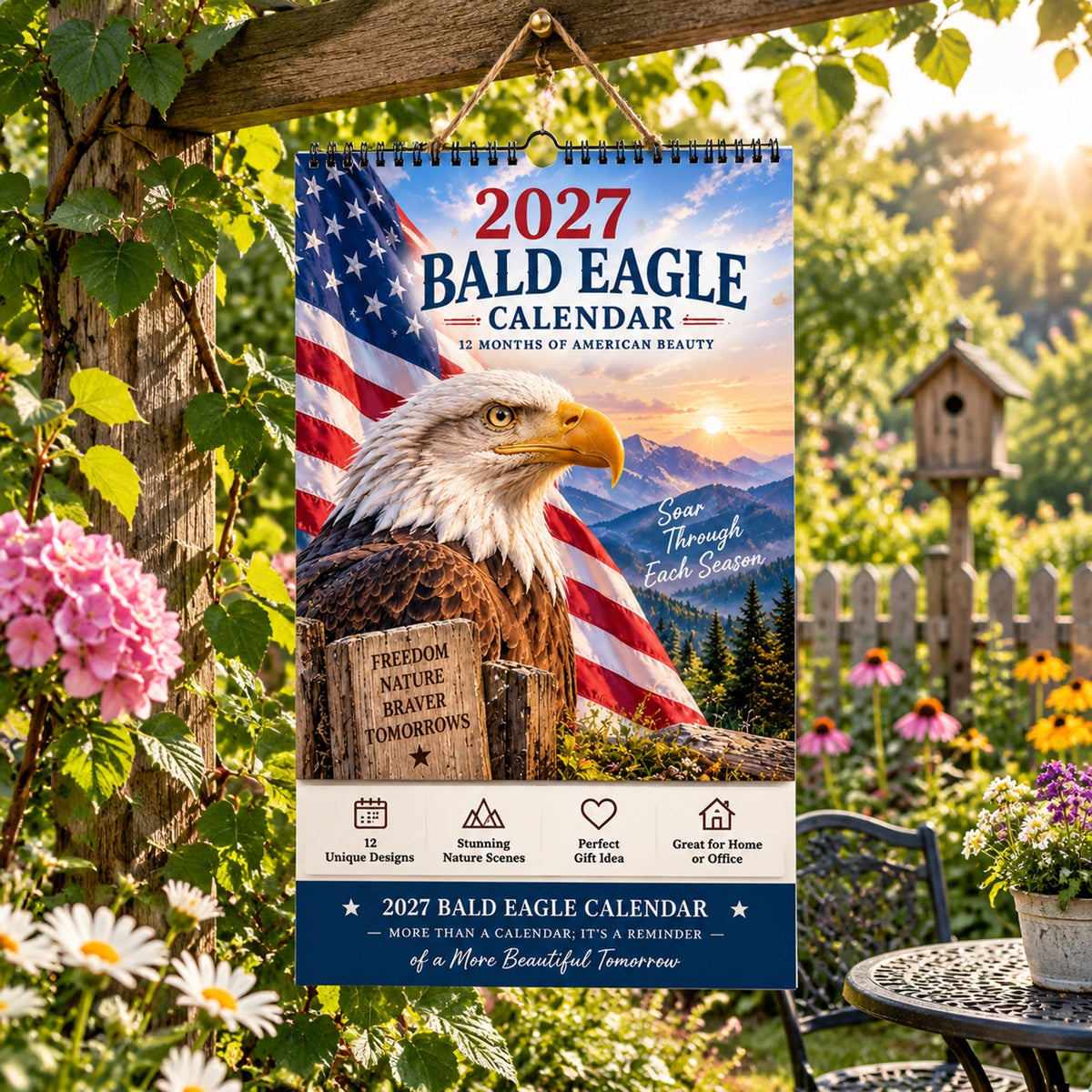 2027 Bald Eagle Wall Calendar full collection