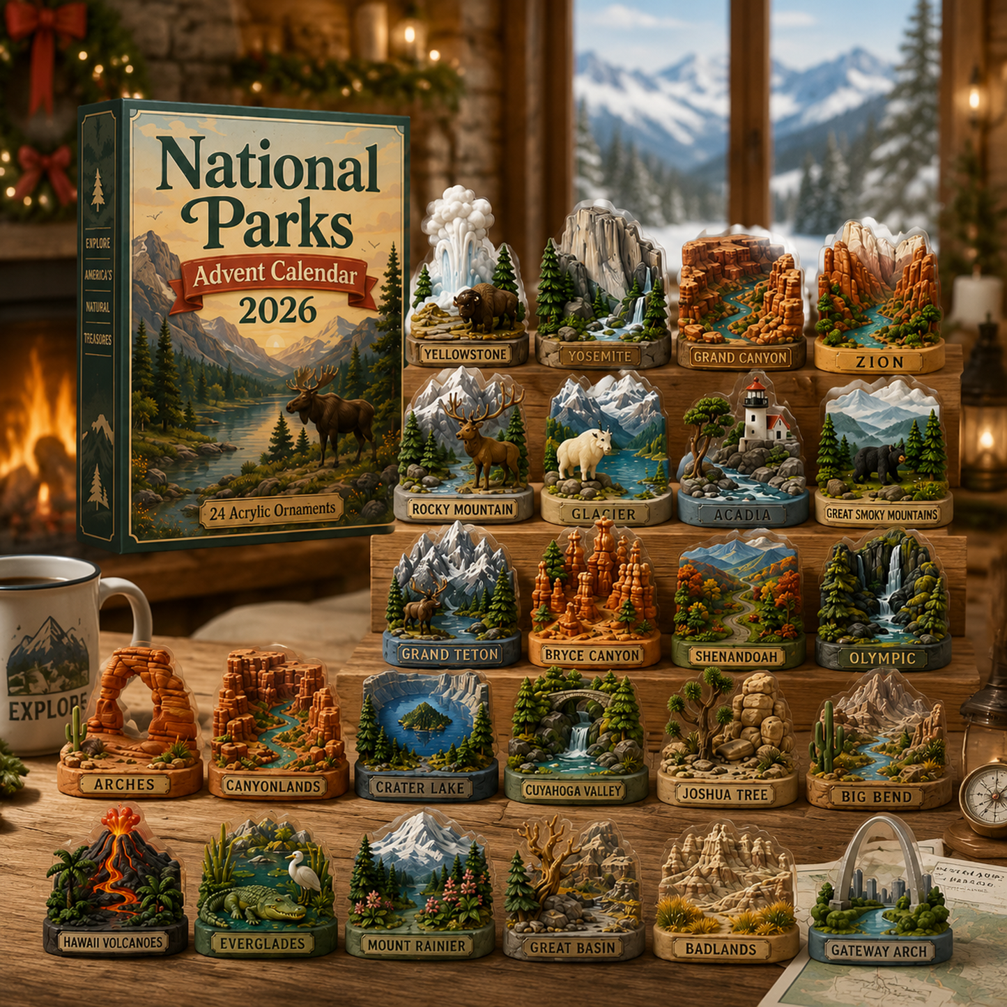 National Parks Advent Calendar 2026 – 24 Outdoor-Inspired Charms