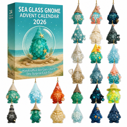 ❤️🔥Last 30pcs🔥🌊Limited Edition🧝‍♂️Sea Glass Gnome Advent Calendar 2026