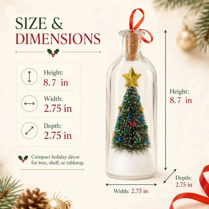 Recordable Christmas Message in a Bottle Ornament