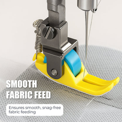 4 Pack Plastic Roller Presser Foot, Smooth Sewing For Multiple Fabrics