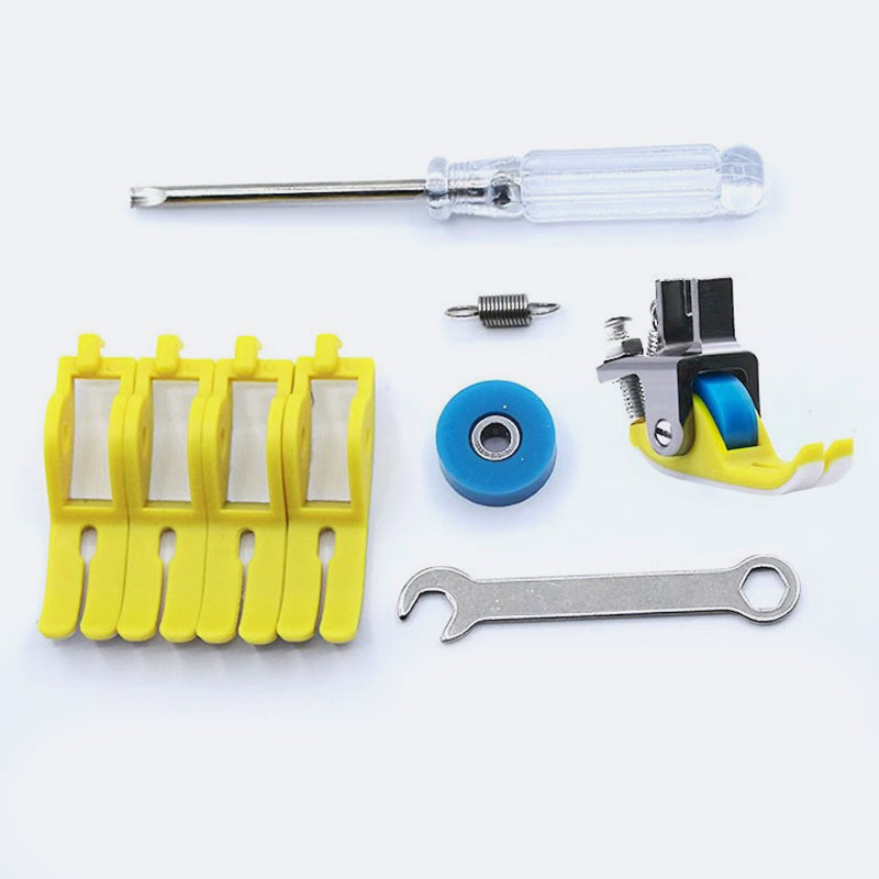 4 Pack Plastic Roller Presser Foot, Smooth Sewing For Multiple Fabrics