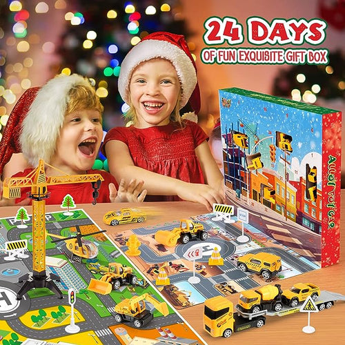 Construction Vehicle Advent Calendar – Alloy Engineering Toy Set