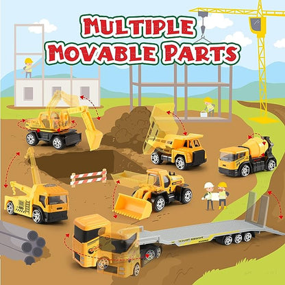 Construction Vehicle Advent Calendar – Alloy Engineering Toy Set
