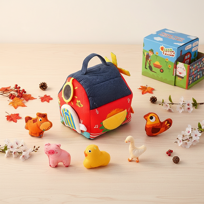 Interactive Plush Farm House Toy Set for Kids🐄🐏