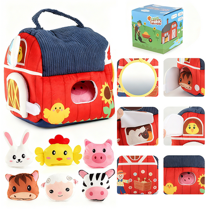 Interactive Plush Farm House Toy Set for Kids🐄🐏
