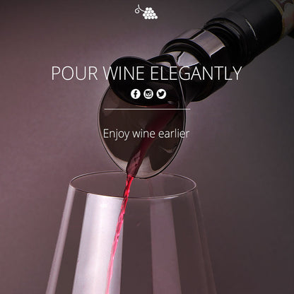 🍷 2-in-1 Wine Pourer & Vacuum Sealer Wine Saver Stopper