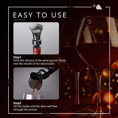 🍷 2-in-1 Wine Pourer & Vacuum Sealer Wine Saver Stopper