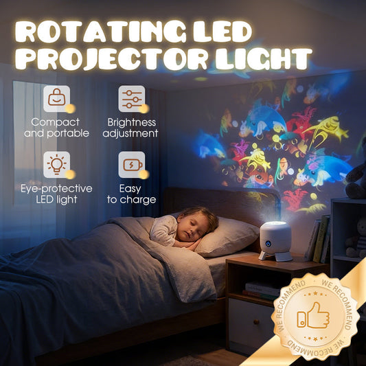 🌊 Transform Your Room into an Underwater Paradise | Dynamic Rotating LED Projector Light with Ocean Waves & Aurora Effects