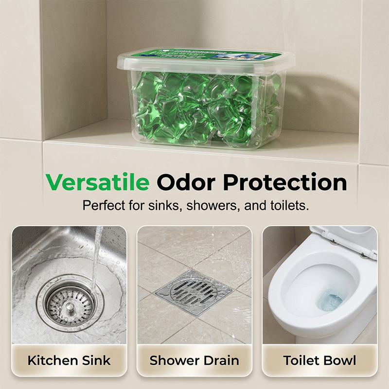 🏠💧Drain Deodorizer Pods – Say goodbye to embarrassing odours. 🚰✅