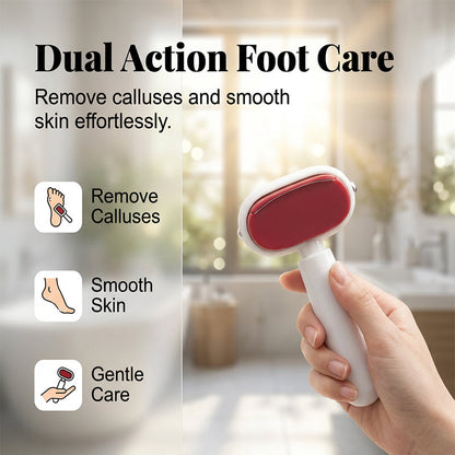 🦶Dual‑Sided Foot Callus Remover, Replaceable Stainless Steel Blade Foot Scraper