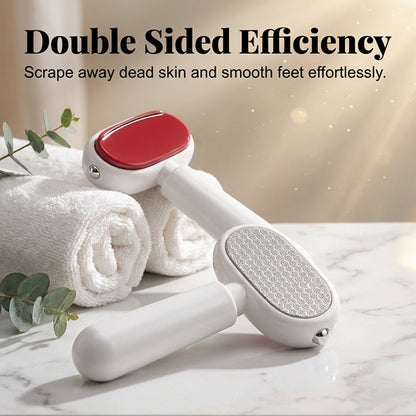 🦶Dual‑Sided Foot Callus Remover, Replaceable Stainless Steel Blade Foot Scraper