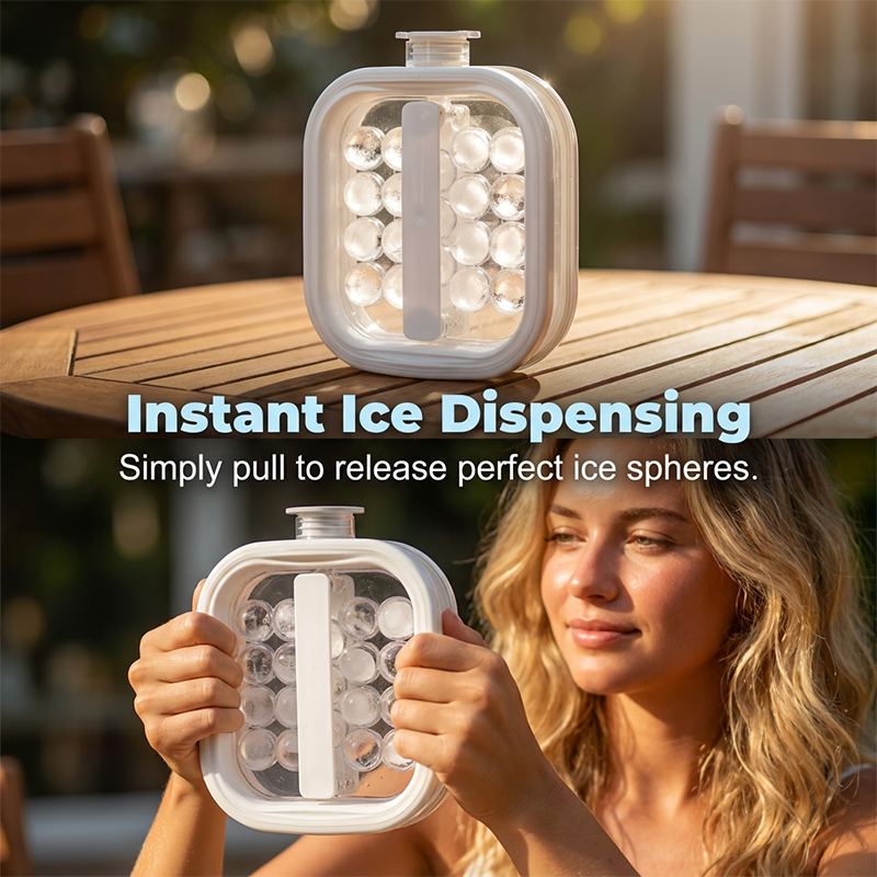 Portable Silicone Ice Ball Maker Bottle 🧊 Freeze, Store & Release Perfect Ice Balls with Ease🔥BUY 2 GET 5% OFF