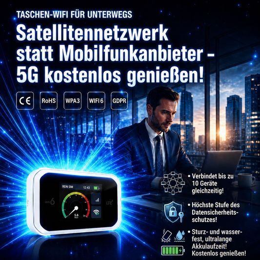 🥳HEISSER SALE 2026🥳💞50.000+ VERKAUFT!👵❤️  Pocket-WLAN mit Kompatibilität zu allen Netzwerken