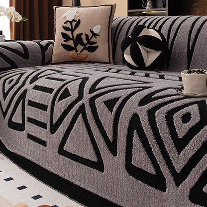 🛋️ Soft Plush Non-Slip Couch Cover – Chenille Sofa Protector | Stays in Place with Anti-Slip Backing