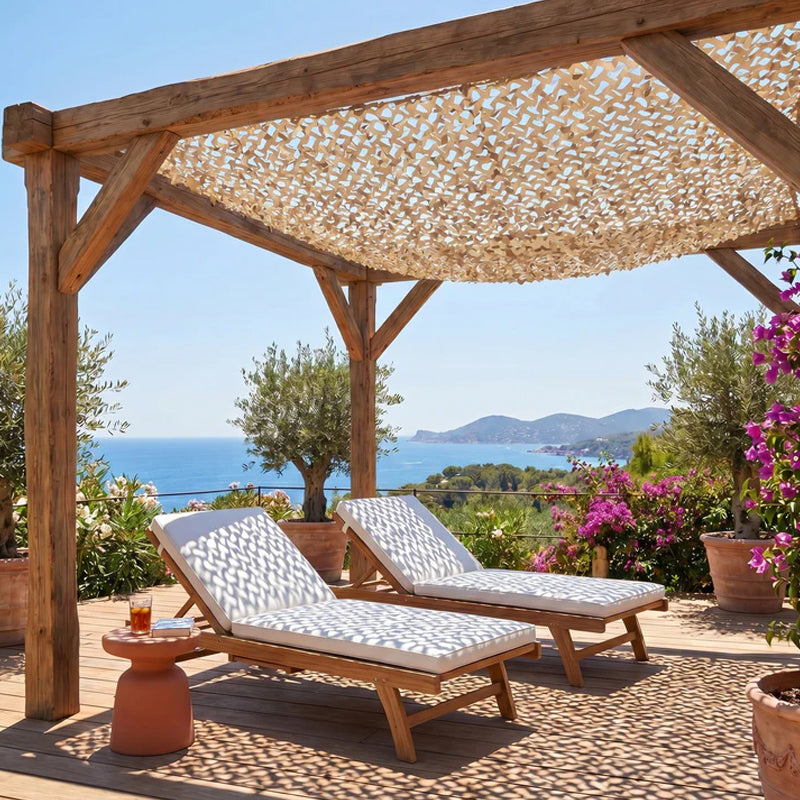 🌞Reinforced Camouflage Netting for Terrace Pergola & Gazebo