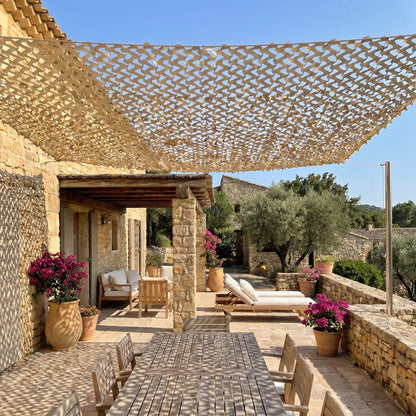🌞Reinforced Camouflage Netting for Terrace Pergola & Gazebo