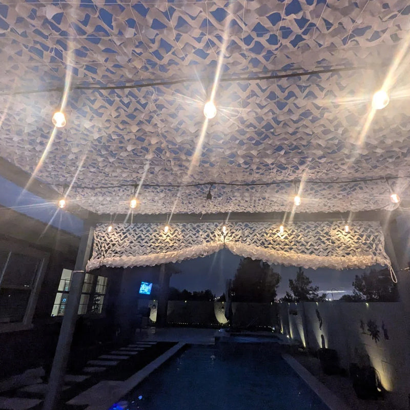 🌞Reinforced Camouflage Netting for Terrace Pergola & Gazebo