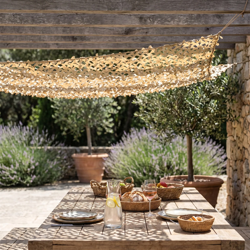 🌞Reinforced Camouflage Netting for Terrace Pergola & Gazebo