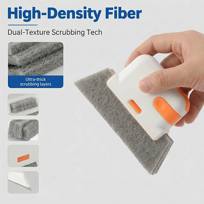 🧽 3-in-1 Window Track Deep Cleaning Tool – Scrub, Brush & Clean Tight Gaps