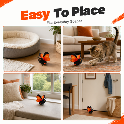 🎁2026 New Arrivals 50% OFF💥Smart Sensing Flapping Butterfly Toy for Cats – Auto-Motion Activation, Realistic Flutter & Endless Play 🦋✨