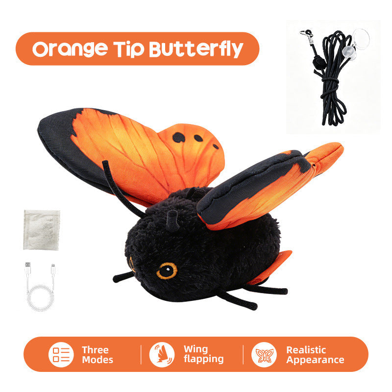 🎁2026 New Arrivals 50% OFF💥Smart Sensing Flapping Butterfly Toy for Cats – Auto-Motion Activation, Realistic Flutter & Endless Play 🦋✨