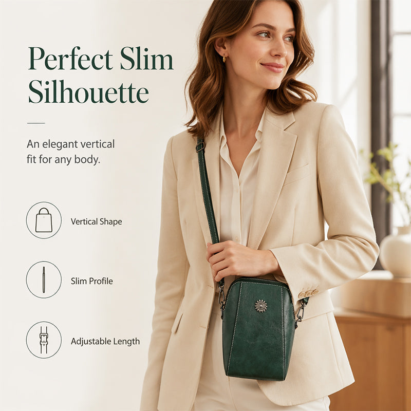 ✨ Time‑Limited Offer ⚡Women Leather Crossbody Phone Bag
