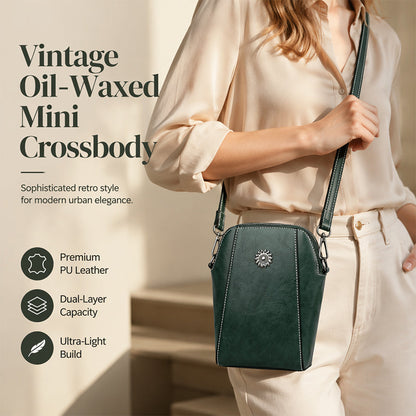 ✨ Time‑Limited Offer ⚡Women Leather Crossbody Phone Bag