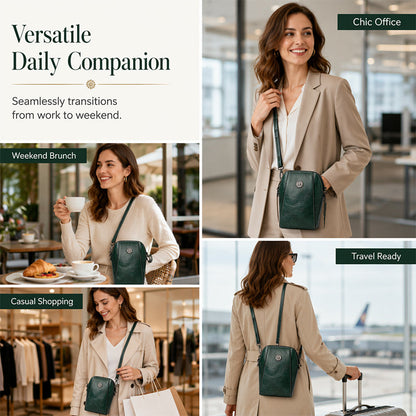 ✨ Time‑Limited Offer ⚡Women Leather Crossbody Phone Bag