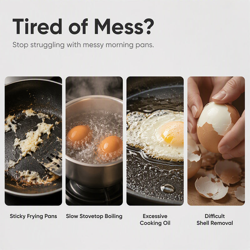 🔥 BUY 1 GET 1 FREE! Microwave Egg Poacher – Perfect Eggs in Minutes 🍳