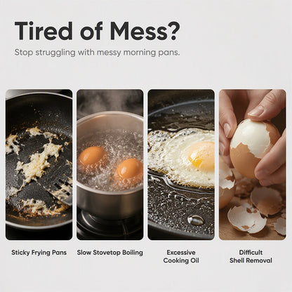 🔥 BUY 1 GET 1 FREE! Microwave Egg Poacher – Perfect Eggs in Minutes 🍳