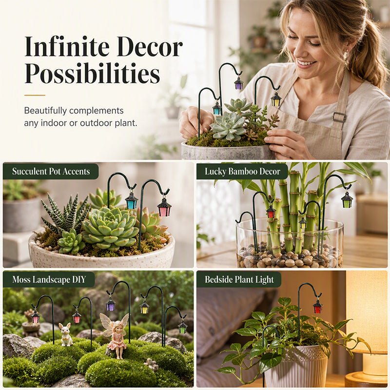 🌿 Glow-in-the-dark plant supports – 50% off! 7 colors, premium resin, sturdy iron hooks – a magical garden decoration. 🌙