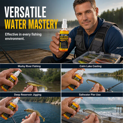 🎣Soft Bait Scent Booster Spray High‑Concentration Fishing Lure Scent Reviver