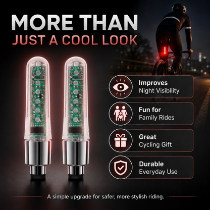 Waterproof Bike Tire Valve Stem Lights