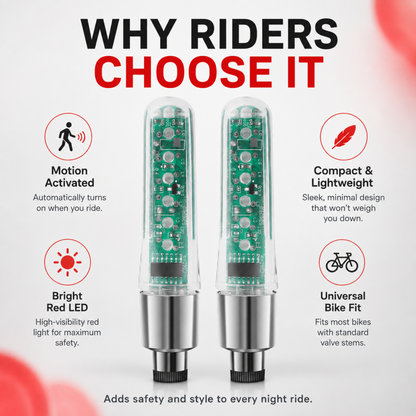 Waterproof Bike Tire Valve Stem Lights