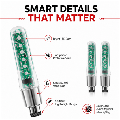 Waterproof Bike Tire Valve Stem Lights