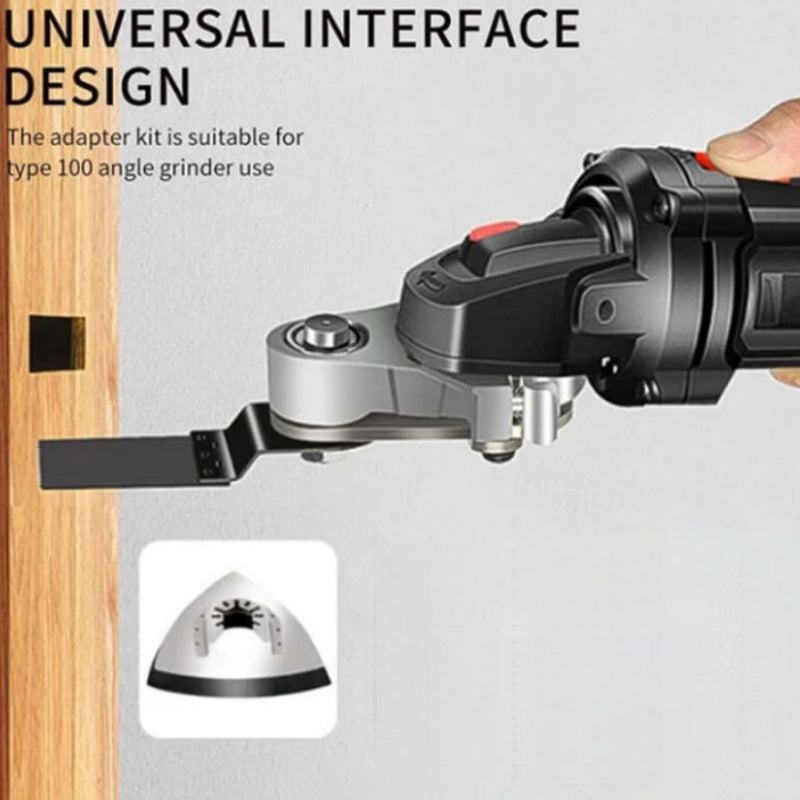 Angle Grinder Conversion Attachment Set – Universal Joint & Saw Adapter