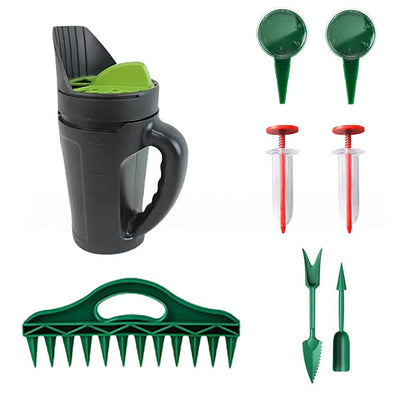 Garden Seed Planting Tool Kit – Hole Maker & Seed Dispenser Options
