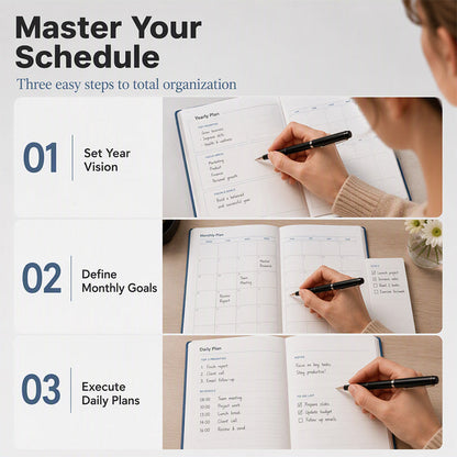 📢40% OFF !! ⏰2026 Sale 🖐️2027 Minimalist Daily Planner Notebook
