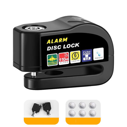 110dB Motorcycle Disc Brake Alarm Lock – 6mm Pin