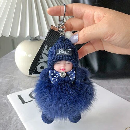 🧸💕 Fluffy Little Friends Plush Keychain – Cute Soft Doll Bag Charm, Colorful Backpack Accessory & Adorable Gifts for Her 🎁✨