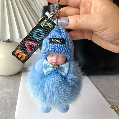 🧸💕 Fluffy Little Friends Plush Keychain – Cute Soft Doll Bag Charm, Colorful Backpack Accessory & Adorable Gifts for Her 🎁✨