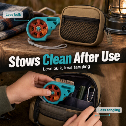 Portable Rodless Pocket Fishing Reel Device