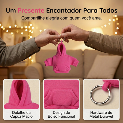 👕 Mini Hoodie Keychain – Squishy Bag Charm, 7 Colors