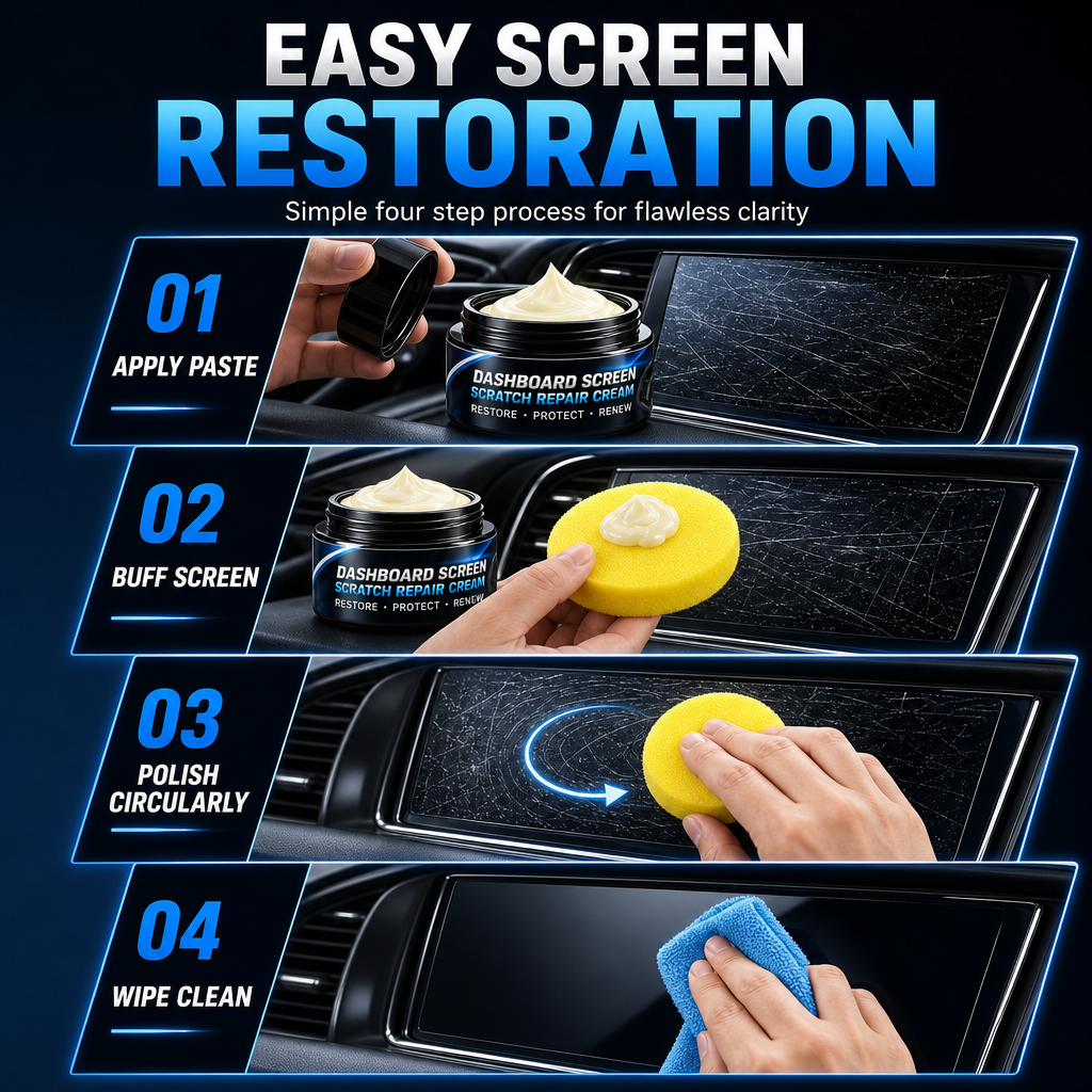 Car Dashboard & Center Console Scratch Repair Cream