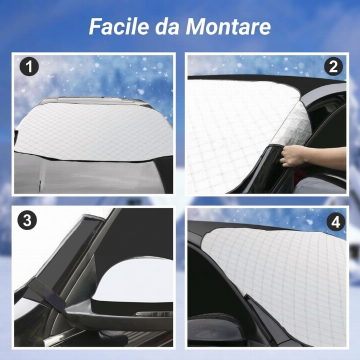🚗☀️❄️ Windshield sun and snow protection – Universal, Premium quality ✨