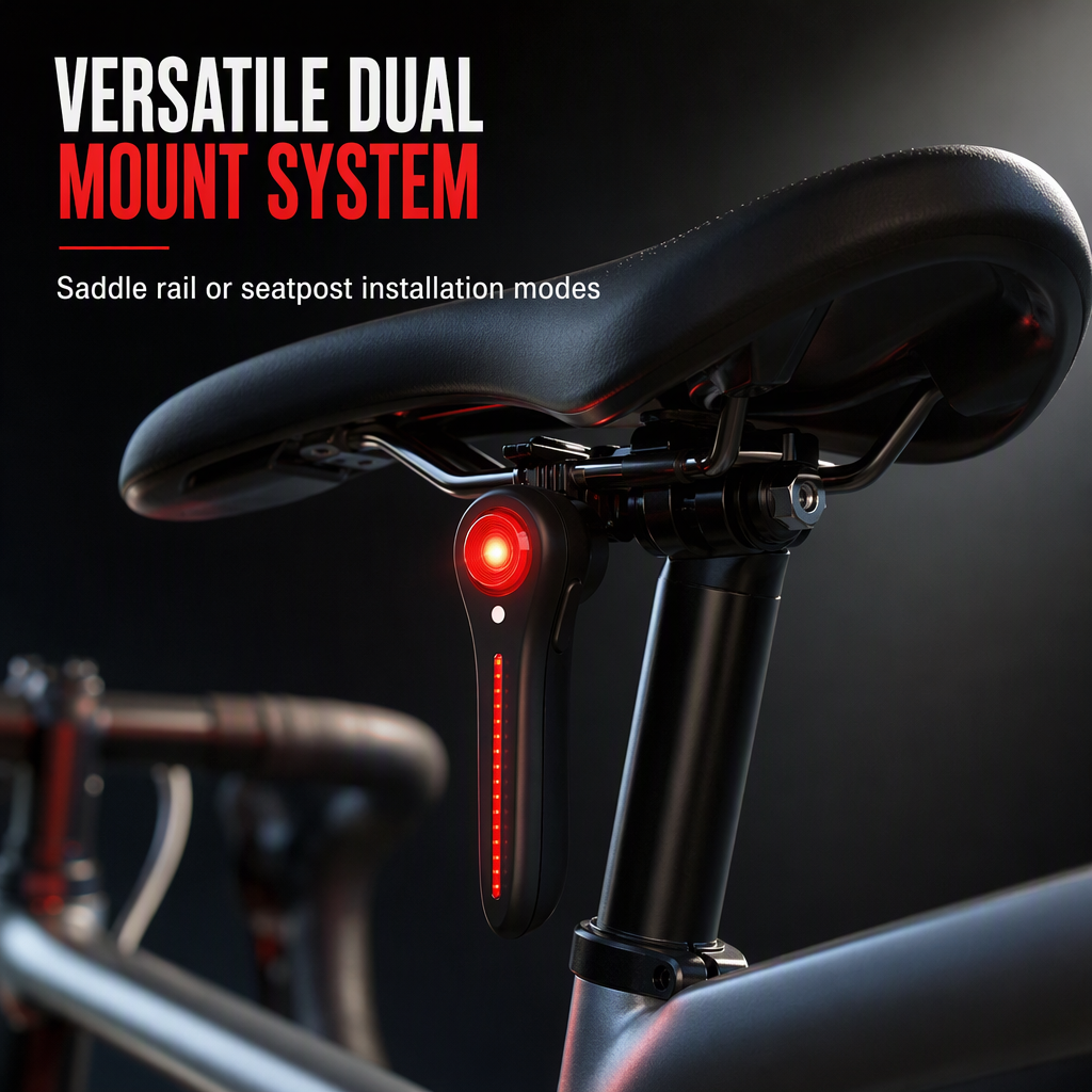 🚲 Smart Brake Sensor Bicycle Taillight - USB Rechargeable Bike Rear Light 🚨