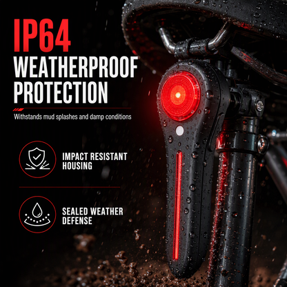 🚲 Smart Brake Sensor Bicycle Taillight - USB Rechargeable Bike Rear Light 🚨