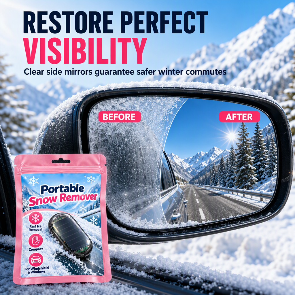 ❄️ Portable Car Snow Remover & Windshield Ice Scraper Tool 🚗