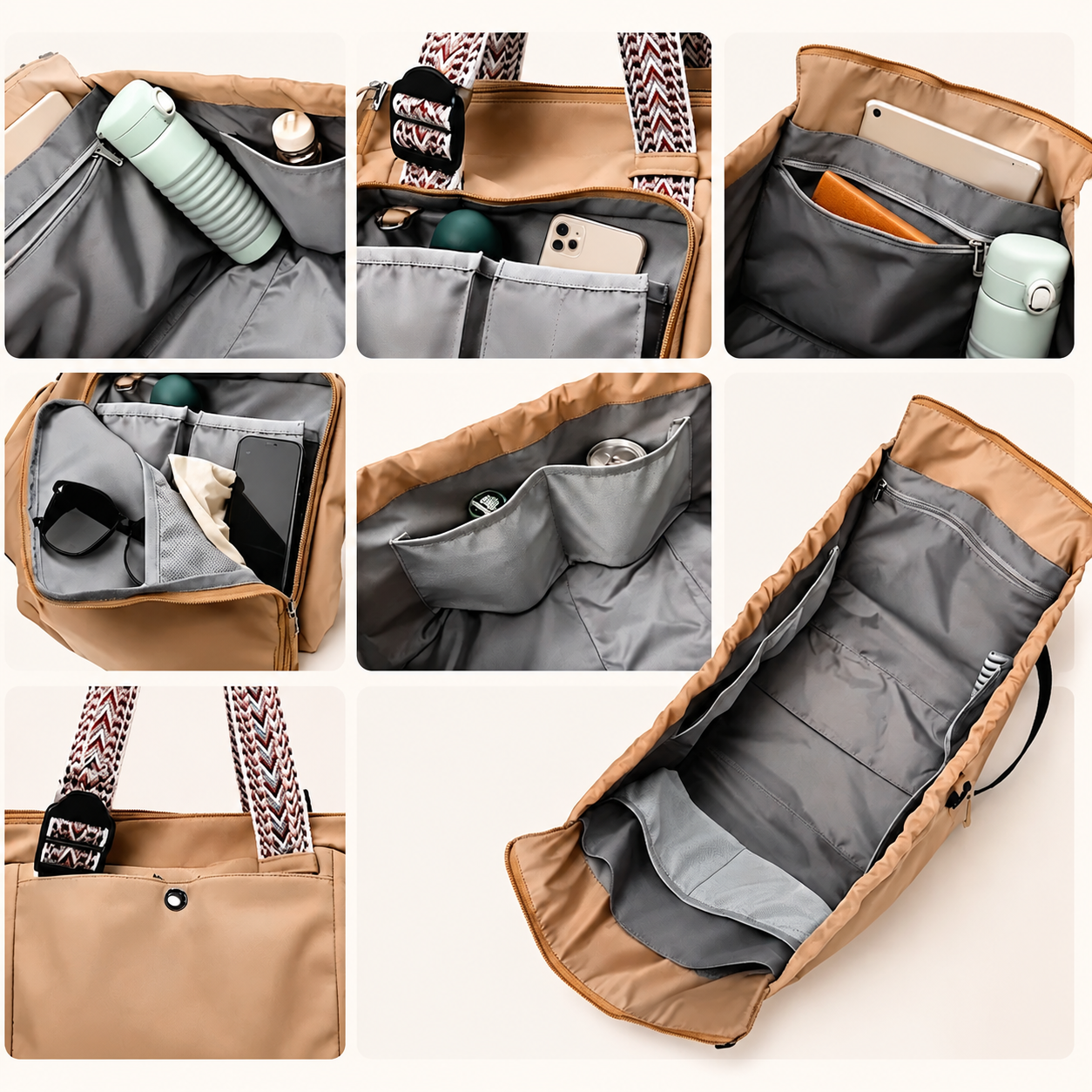 👜 The Everyday Tote That Keeps Everything Organized – 15 Pockets